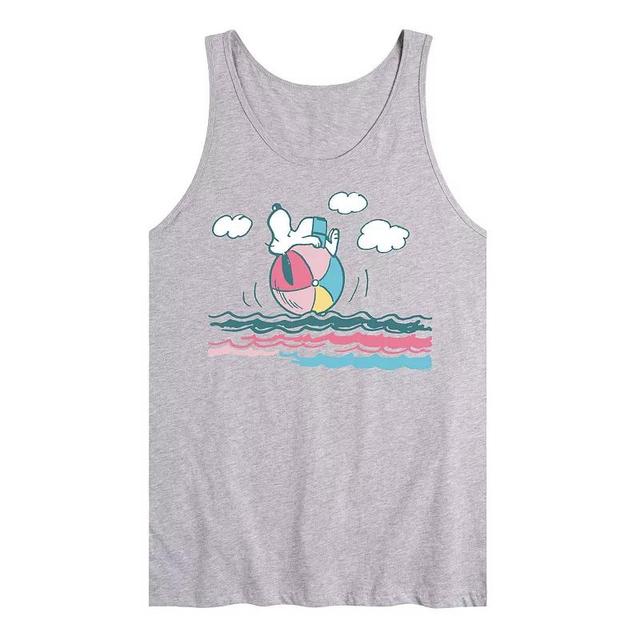 Mens Peanuts Snoopy Beach Vibes Graphic Tank Top Product Image