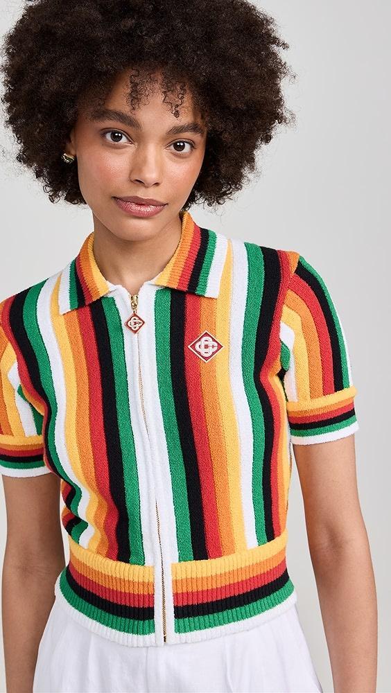 Casablanca Striped Towelling Top | Shopbop Product Image