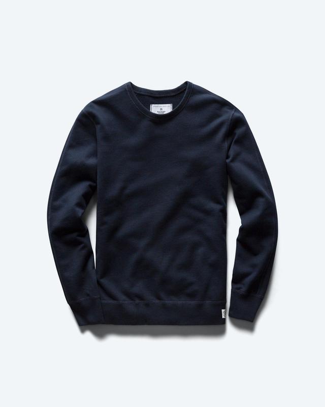 Lightweight Terry Slim Crewneck Male Product Image