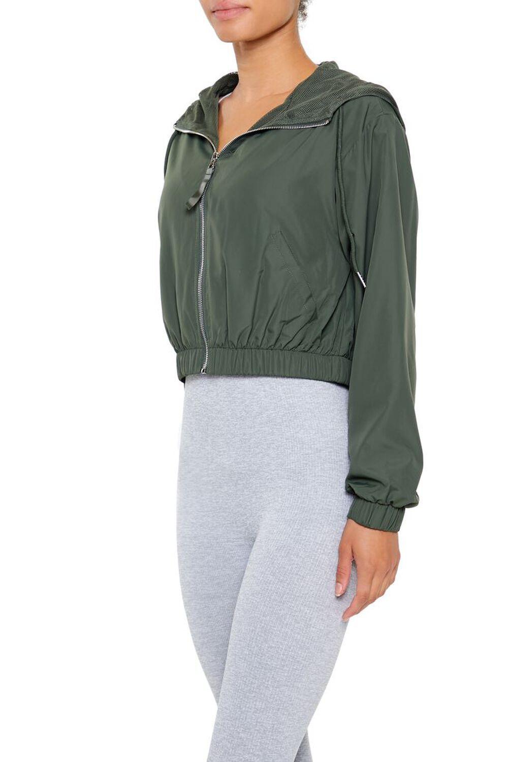 Active Hooded Zip-Up Jacket | Forever 21 Product Image