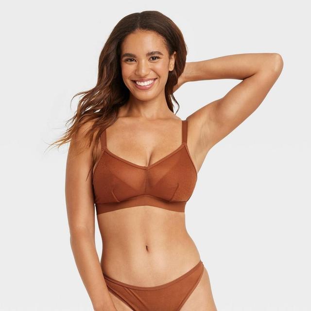 Womens Busty Strappy Mesh Bralette - Auden Product Image