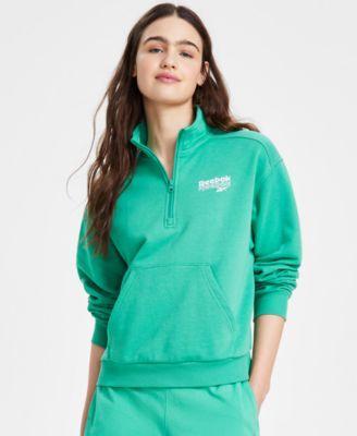 Reebok Womens Identity Brand Proud Quarter Zip Sweatshirt Product Image