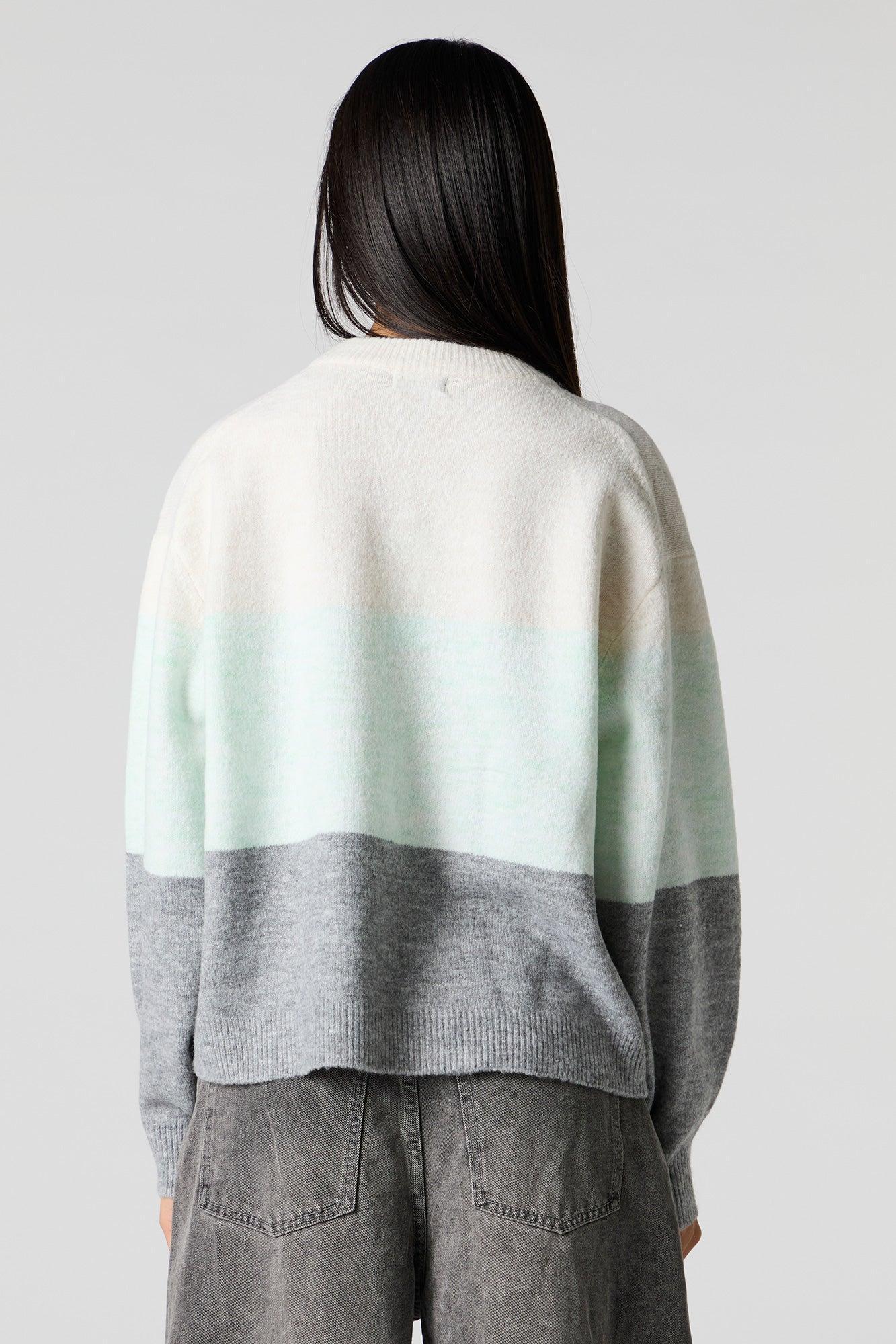 Mossy Knit Colourblock Sweater Female Product Image