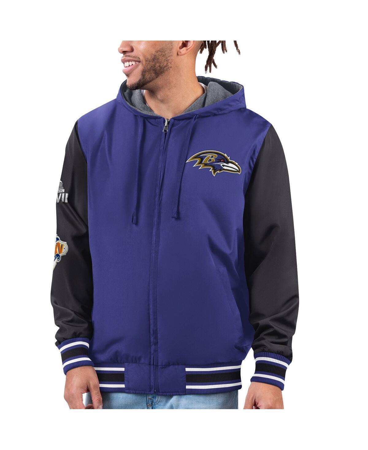 Mens G-iii Sports by Carl Banks Purple Baltimore Ravens Commemorative Reversible Full-Zip Jacket - Purple Product Image