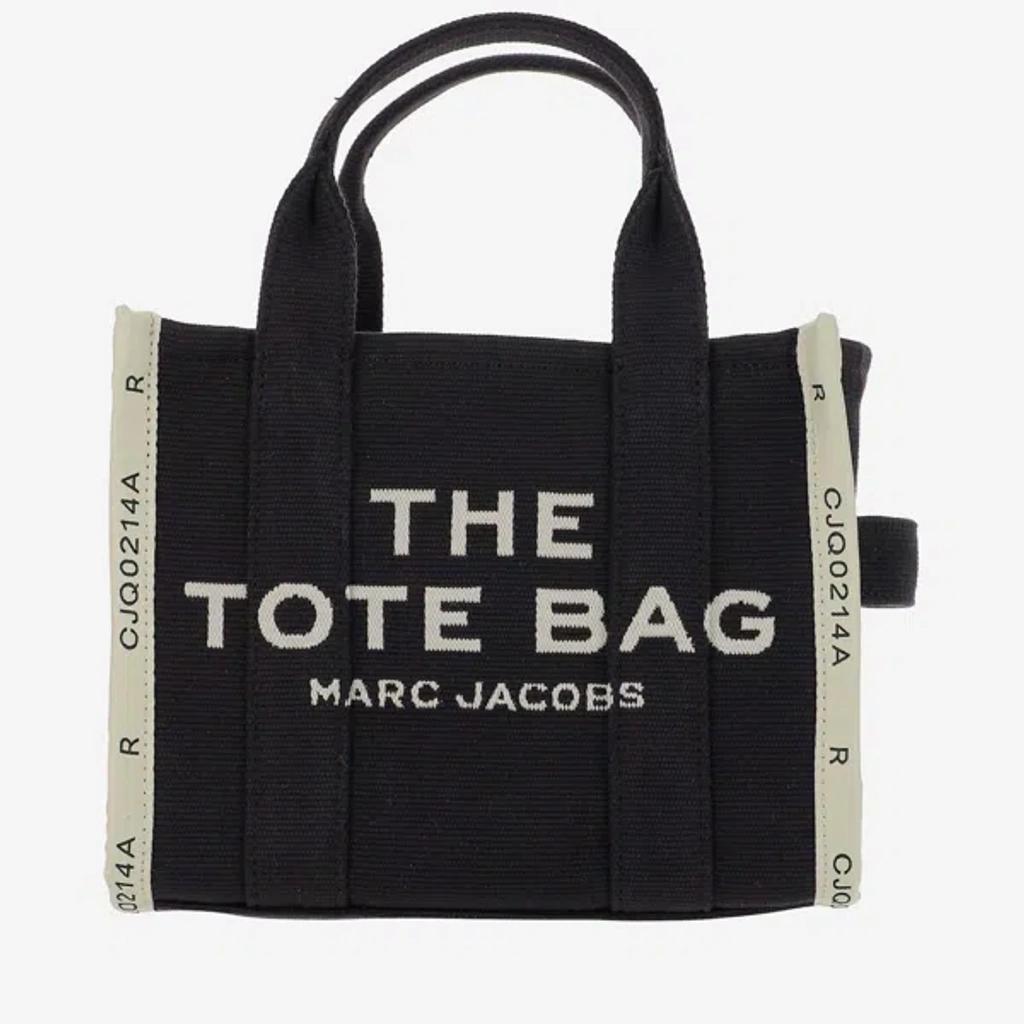 MARC JACOBS The Jacquard Mini Tote Bag In Black Product Image