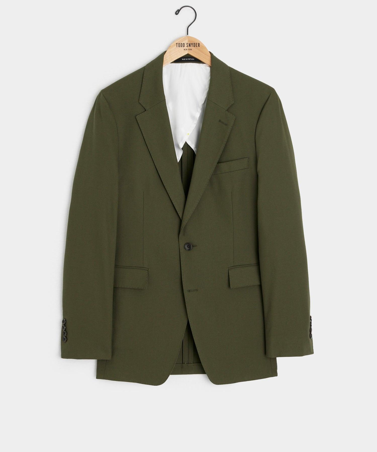 Italian Cotton Sutton Jacket in Olive Product Image