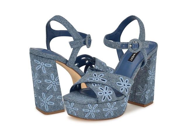 Nine West Vallen Denim) Women's Sandals Product Image