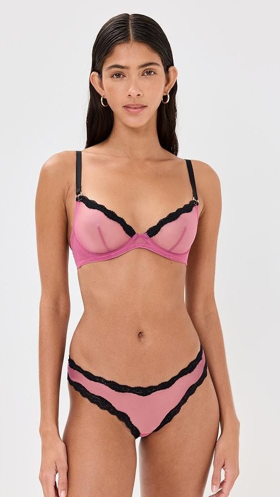 Fleur du Mal Sheer Tulle Thong | Shopbop Product Image