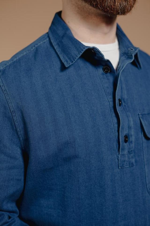 Washed Indigo Popover Shirt Product Image