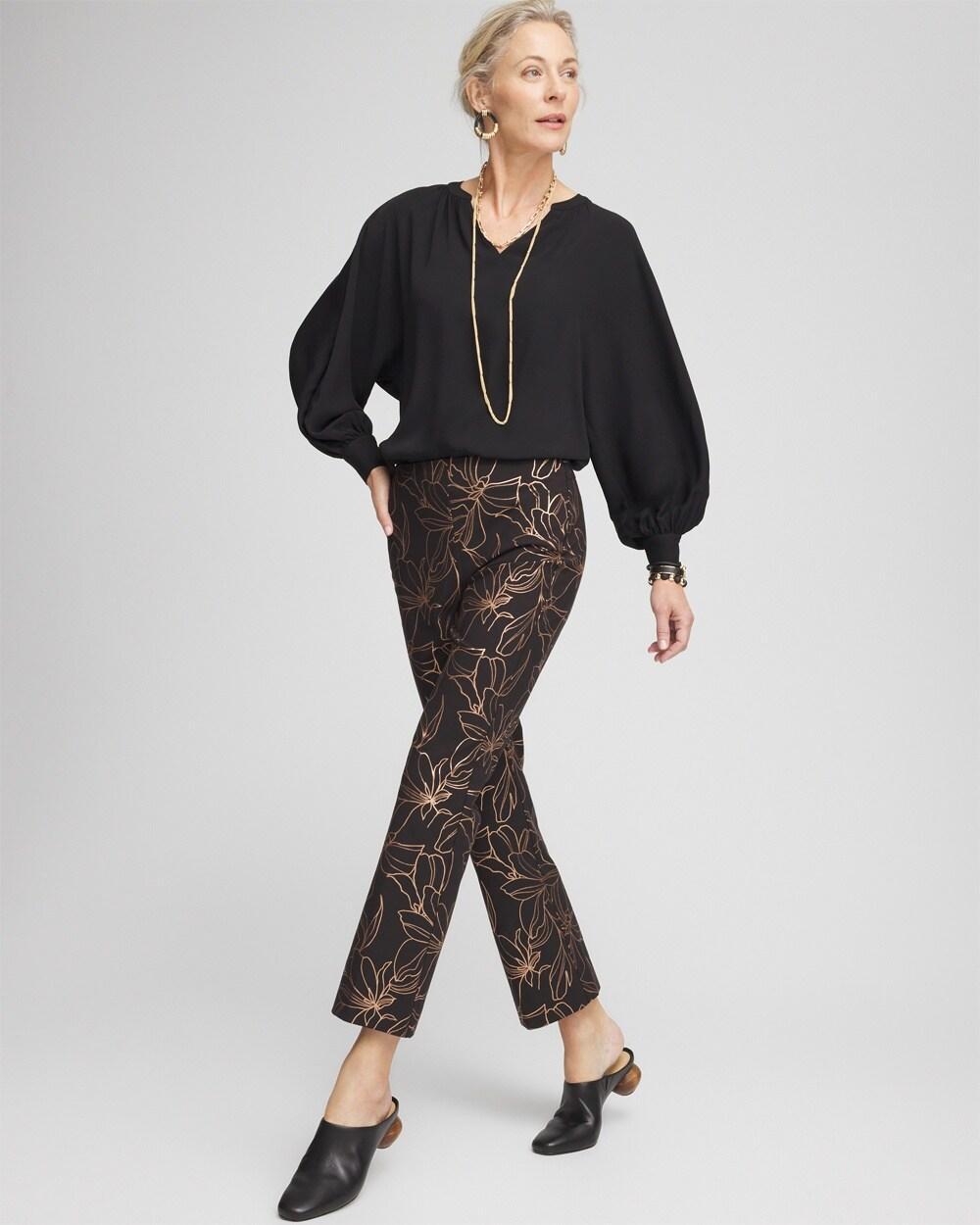 Juliet Fall Print Kick Flare Pants Product Image