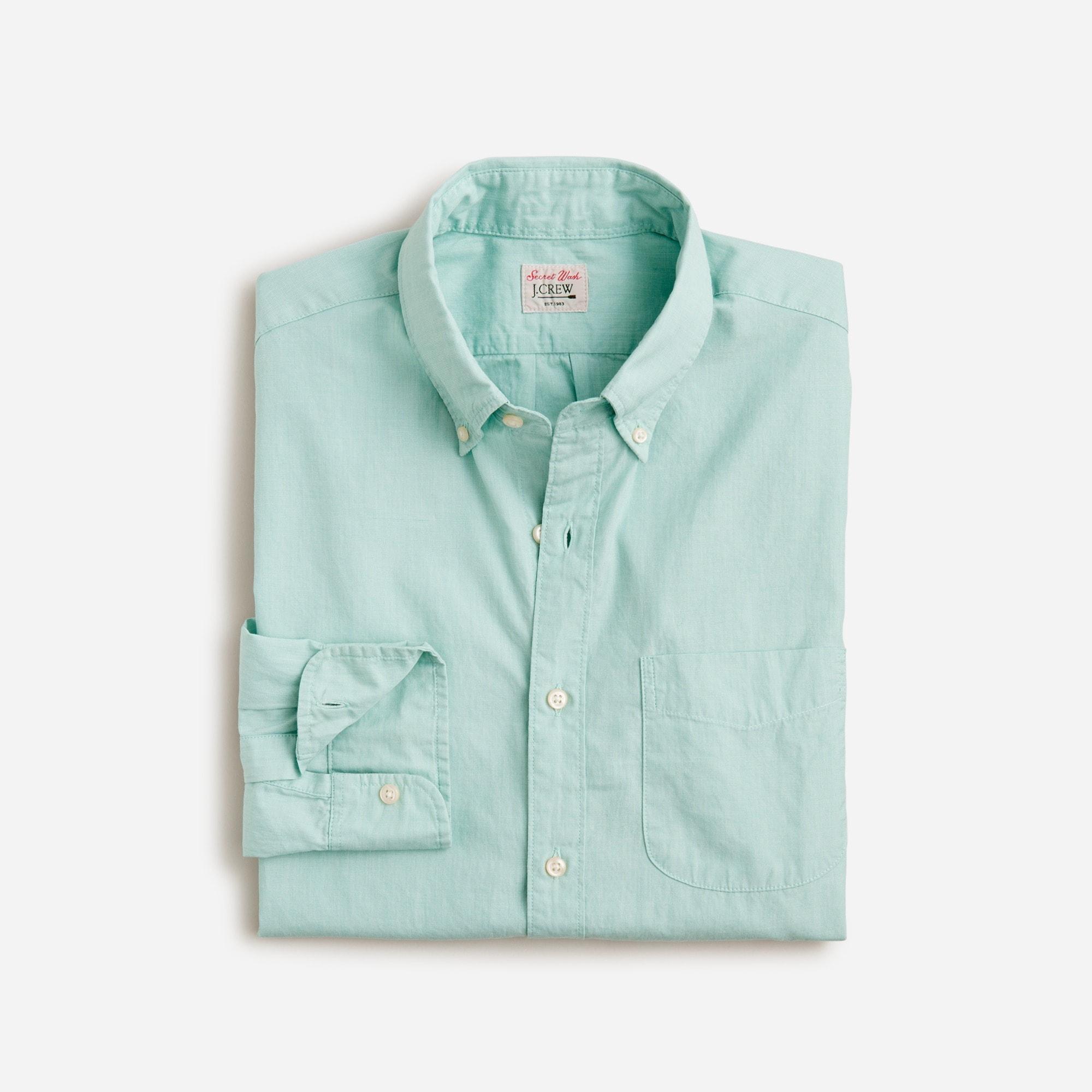 Secret Wash cotton poplin shirt Product Image