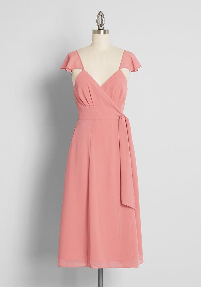 Feels Like Summer Midi Wrap Dress Product Image