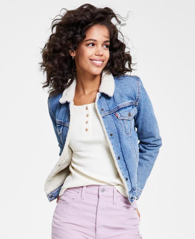 Womens Levis Original Sherpa Trucker Jacket Product Image