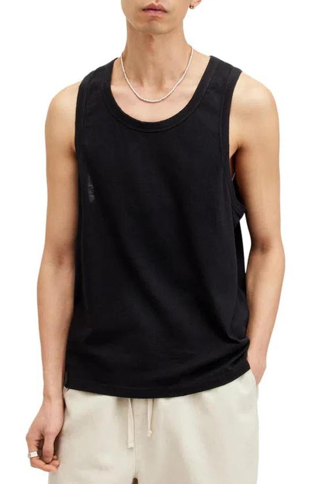 Kendrick Cotton Tank In Jet Black Product Image