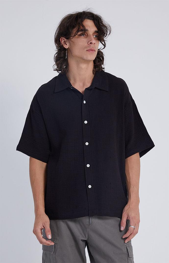 Men's Boxy Button Down Shirt - Product Image