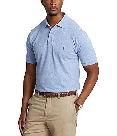 Polo Ralph Lauren Big  Tall Classic Fit Solid Cotton Mesh Polo Shirt Product Image