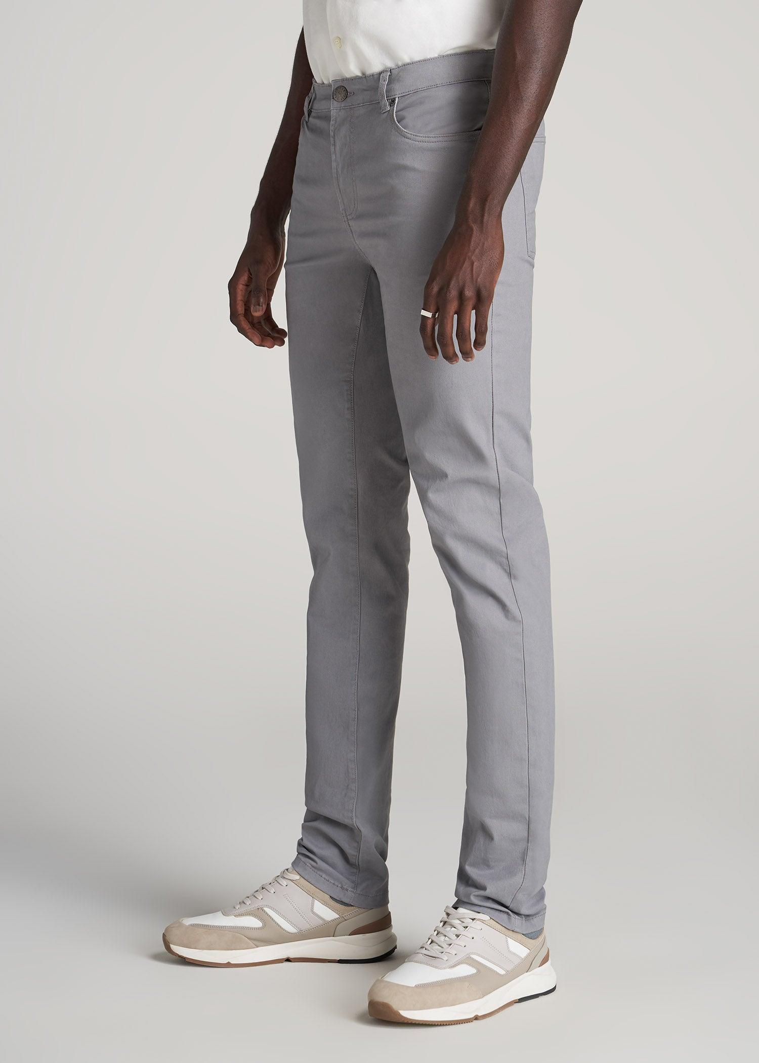 Dylan SLIM FIT Five-Pocket Pants For Tall Men in Iron Grey Product Image