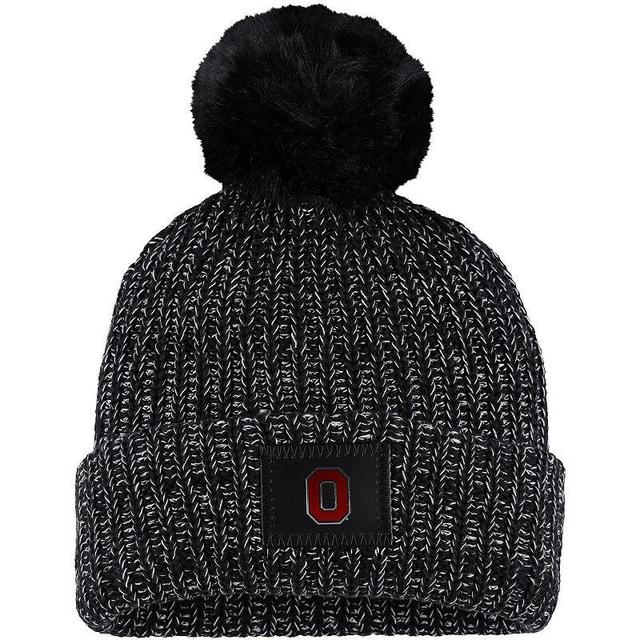 Womens Love Your Melon Ohio State Buckeyes Cuffed Knit Hat with Pom Product Image