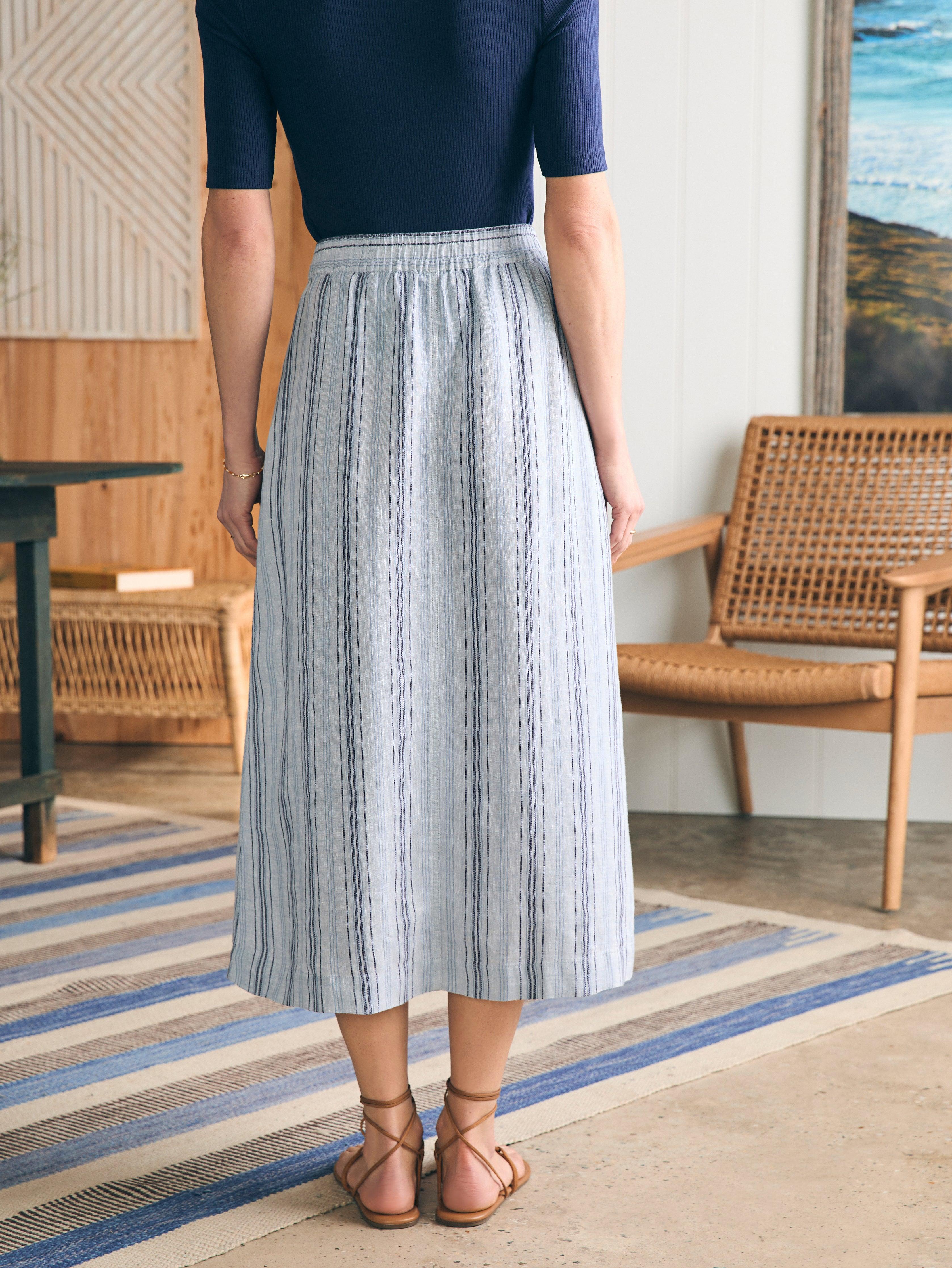 La Jolla Skirt - Day Lily Stripe Female Product Image