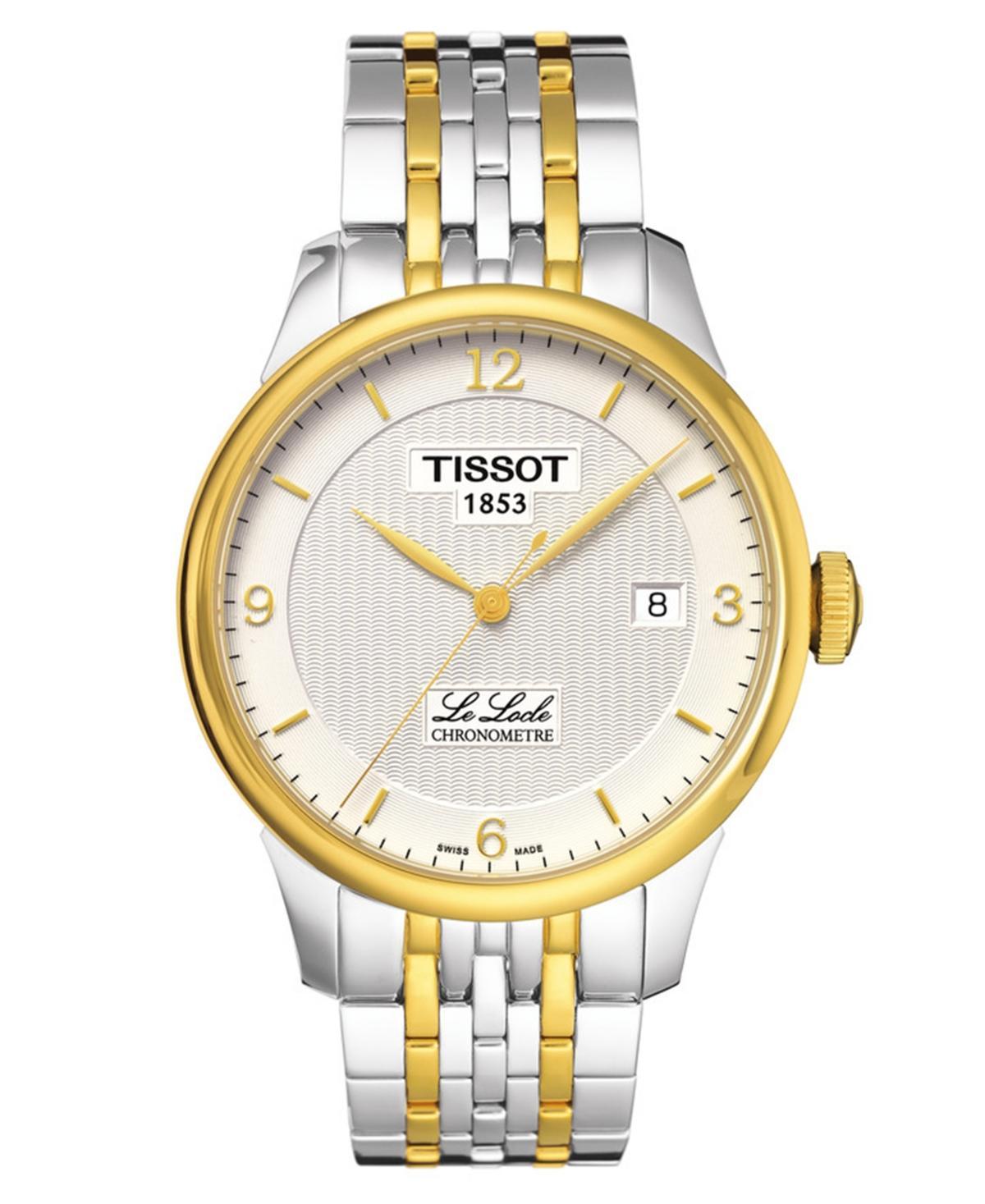 Tissot Womens Swiss Automatic Le Locle Cosc Two-Tone Stainless Steel Bracelet Watch 39mm Product Image