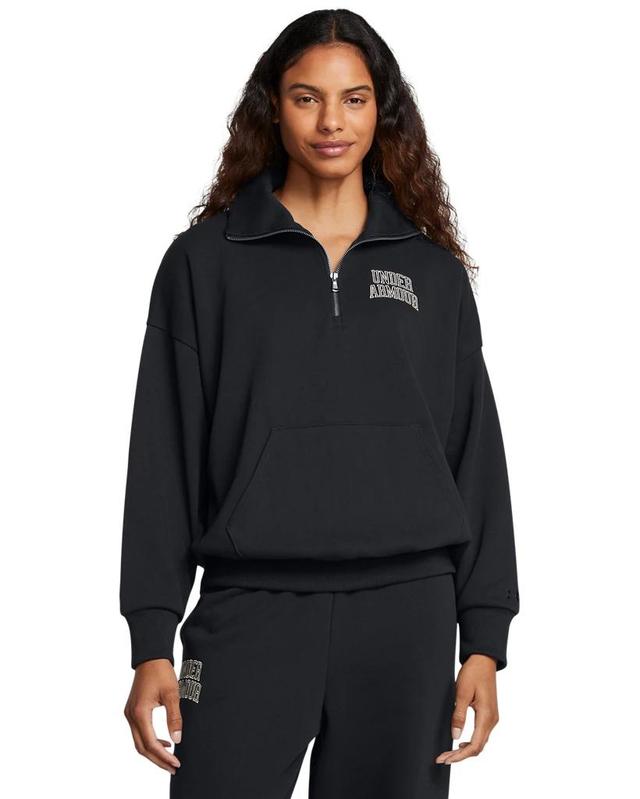 Women's UA Icon Heavyweight Terry Oversized ¼ Zip Product Image