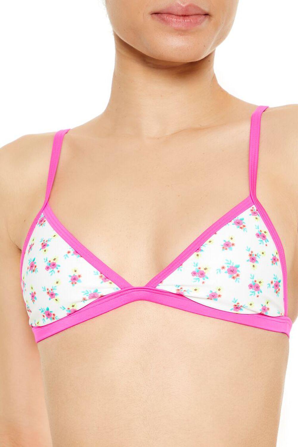 Floral Print Triangle Bikini Top | Forever 21 Product Image