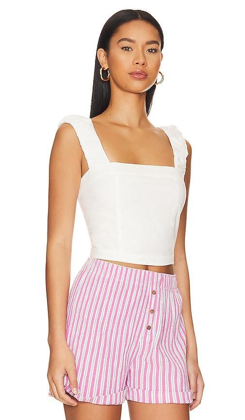 Free People Ashley Tank in White. Product Image