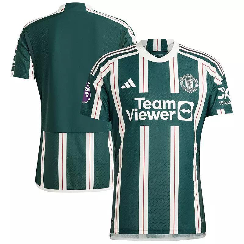 Mens adidas Green Manchester United 2023/24 Away Authentic Jersey - Green Product Image