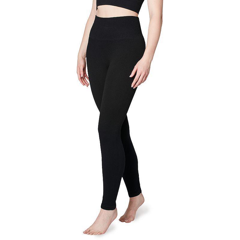 Womens Warners Ribbed Solid Leggings product image