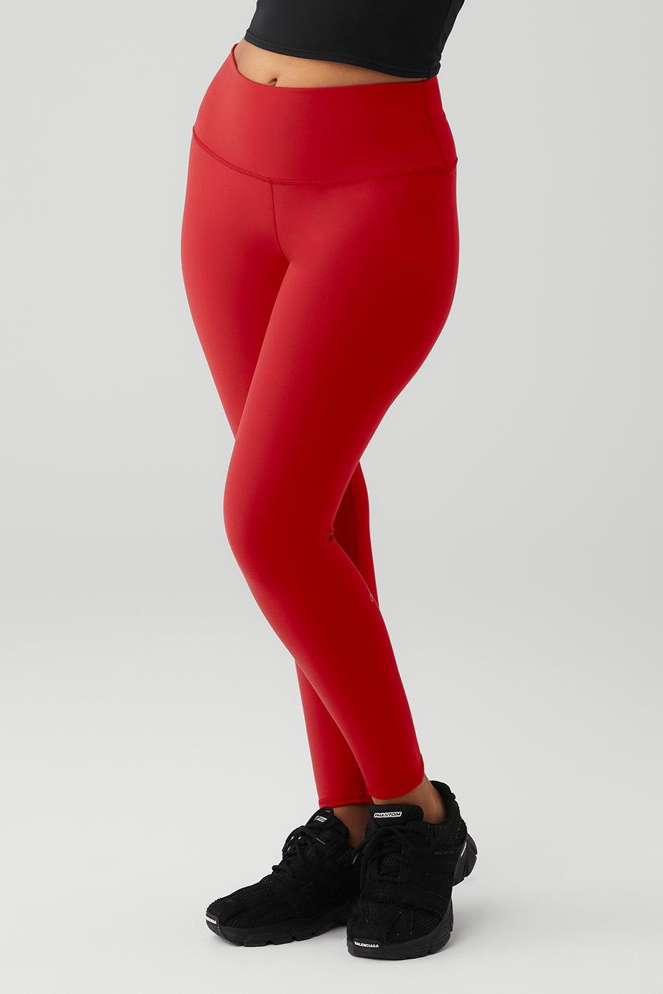 7/8 High-Waist Airbrush Legging - Classic Red Product Image