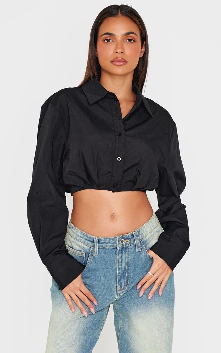 Black Cropped Shirt product image