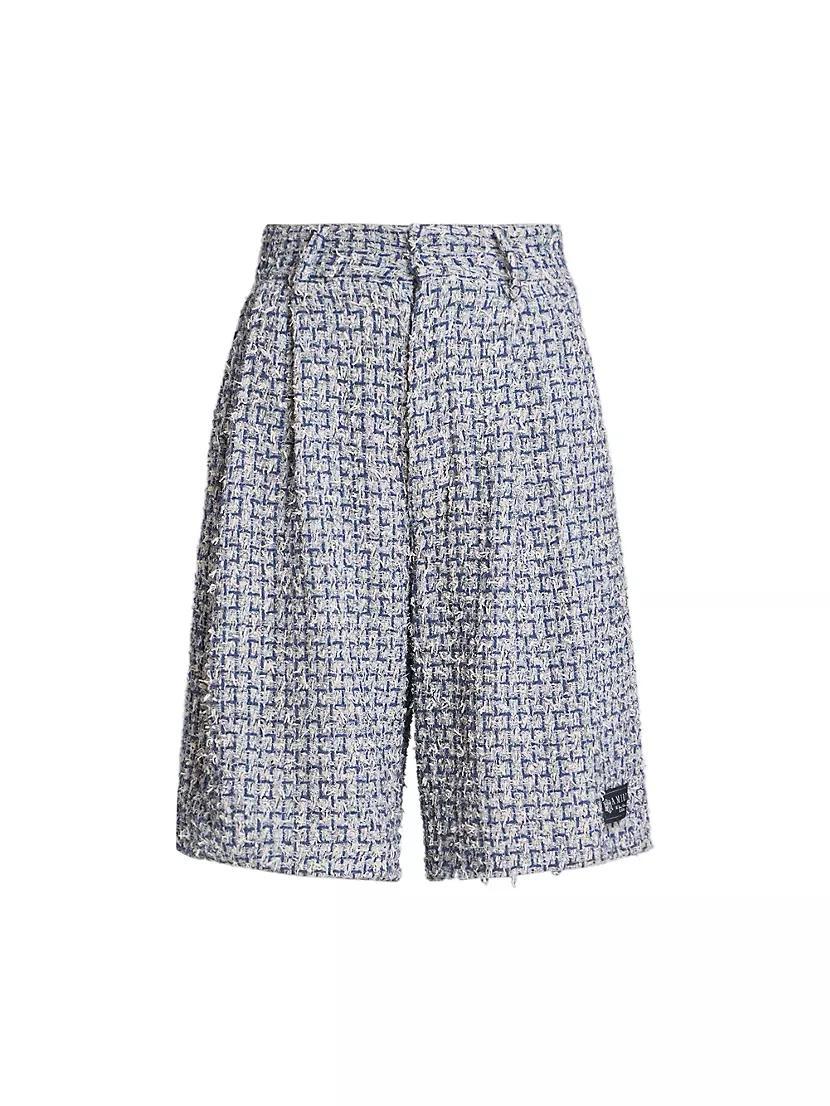 Boucle Cotton-Blend Tweed Skater Shorts Product Image