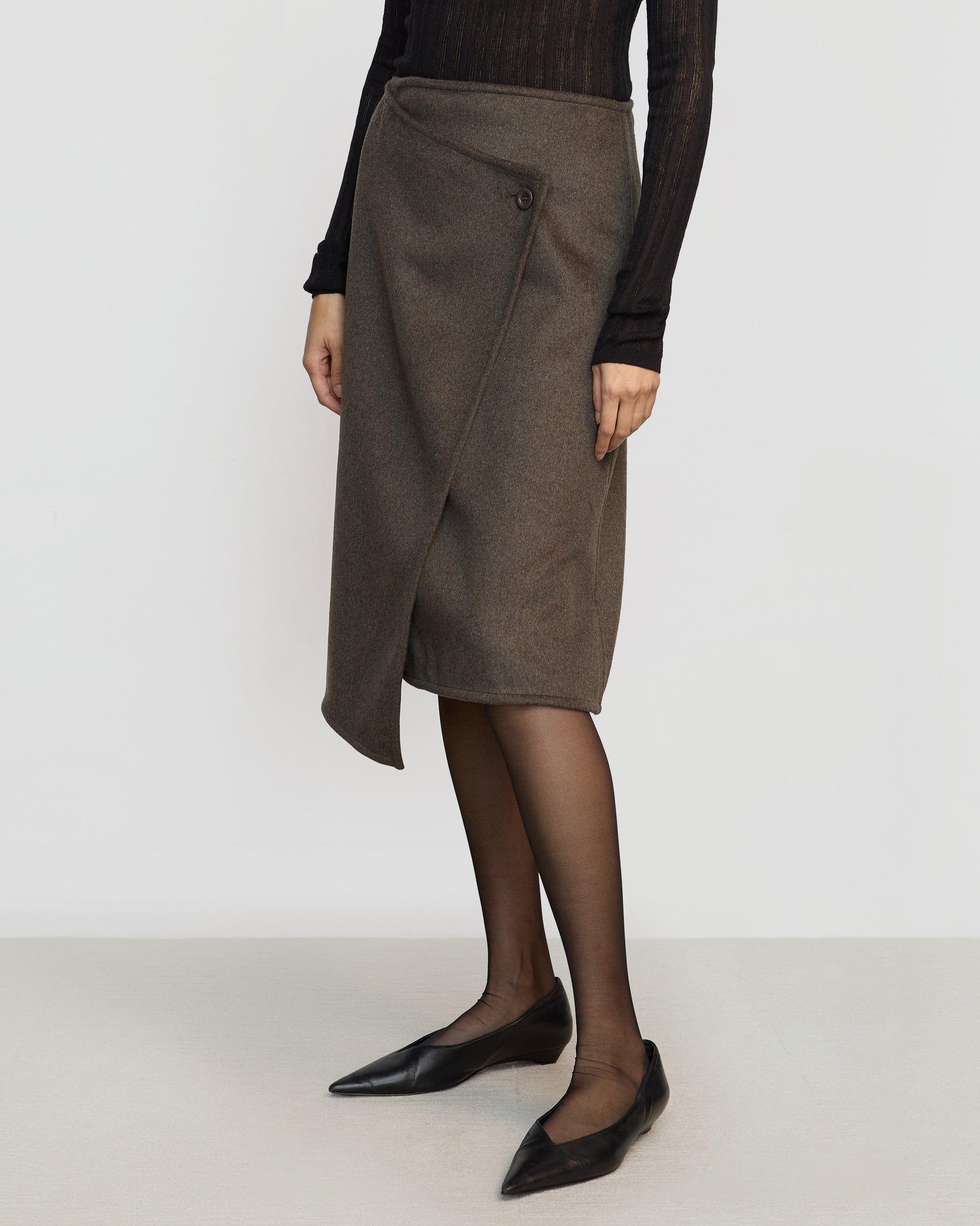 Sadie Asymmetric Wrap Skirt Product Image