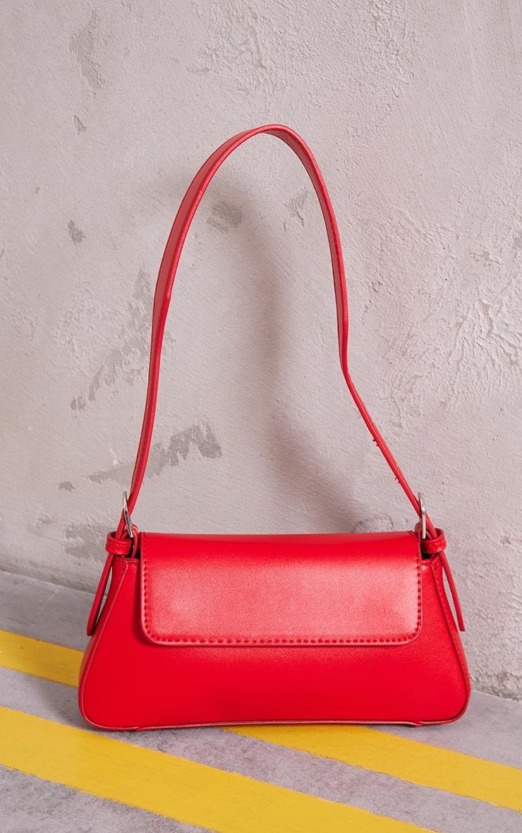 Red Trapeze Simple Shoulder Bag Product Image