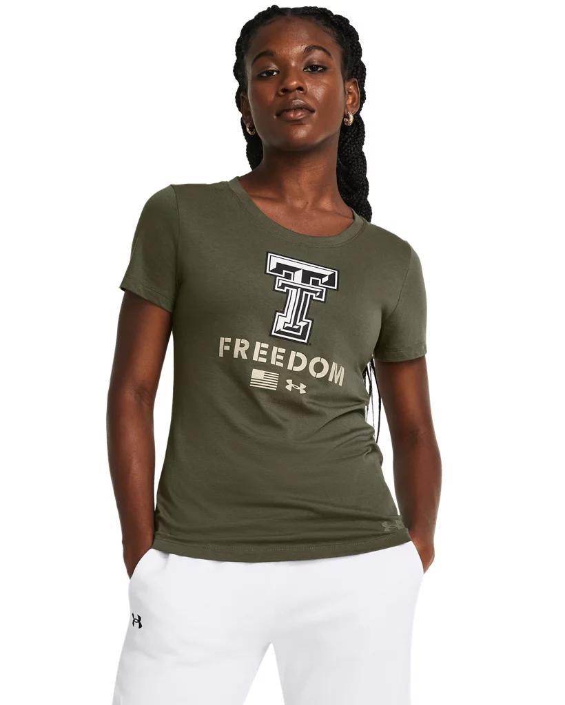 Women's UA Freedom Performance Cotton Collegiate T-Shirt Product Image