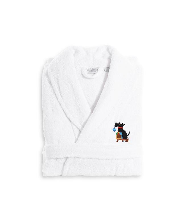 Linum Home Textiles Holiday Embroidered Luxury Terry Cotton Bathrobe, Womens Product Image