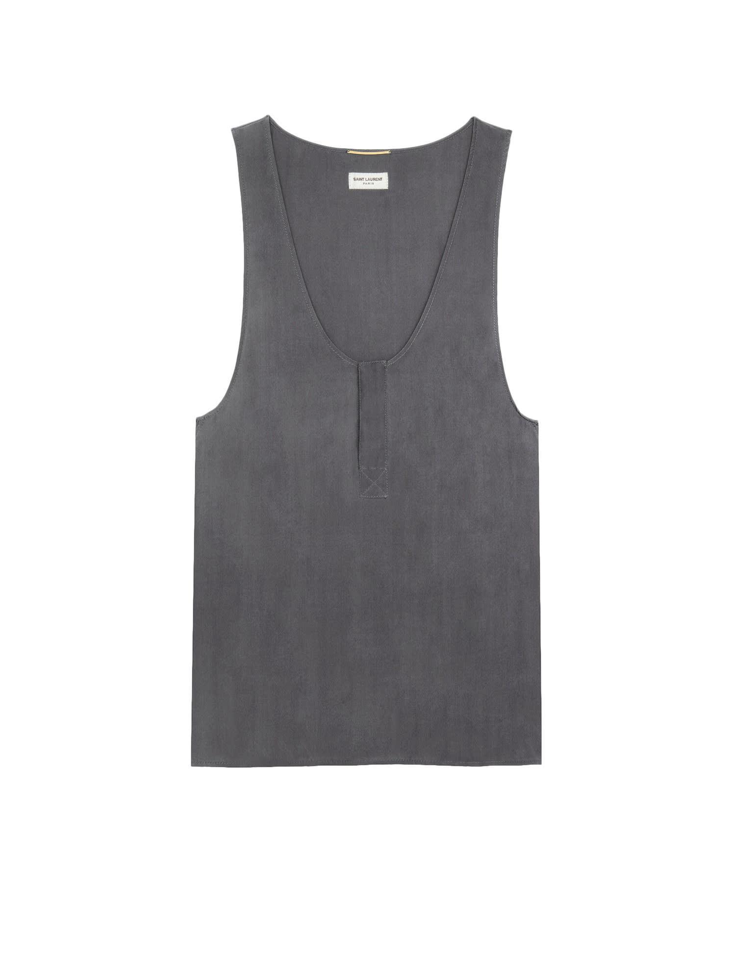 SAINT LAURENT Henley In Black Product Image