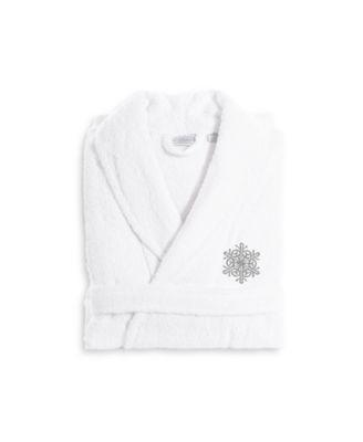 Linum Home Textiles Holiday Embroidered Luxury Terry Cotton Bathrobe, Womens Product Image