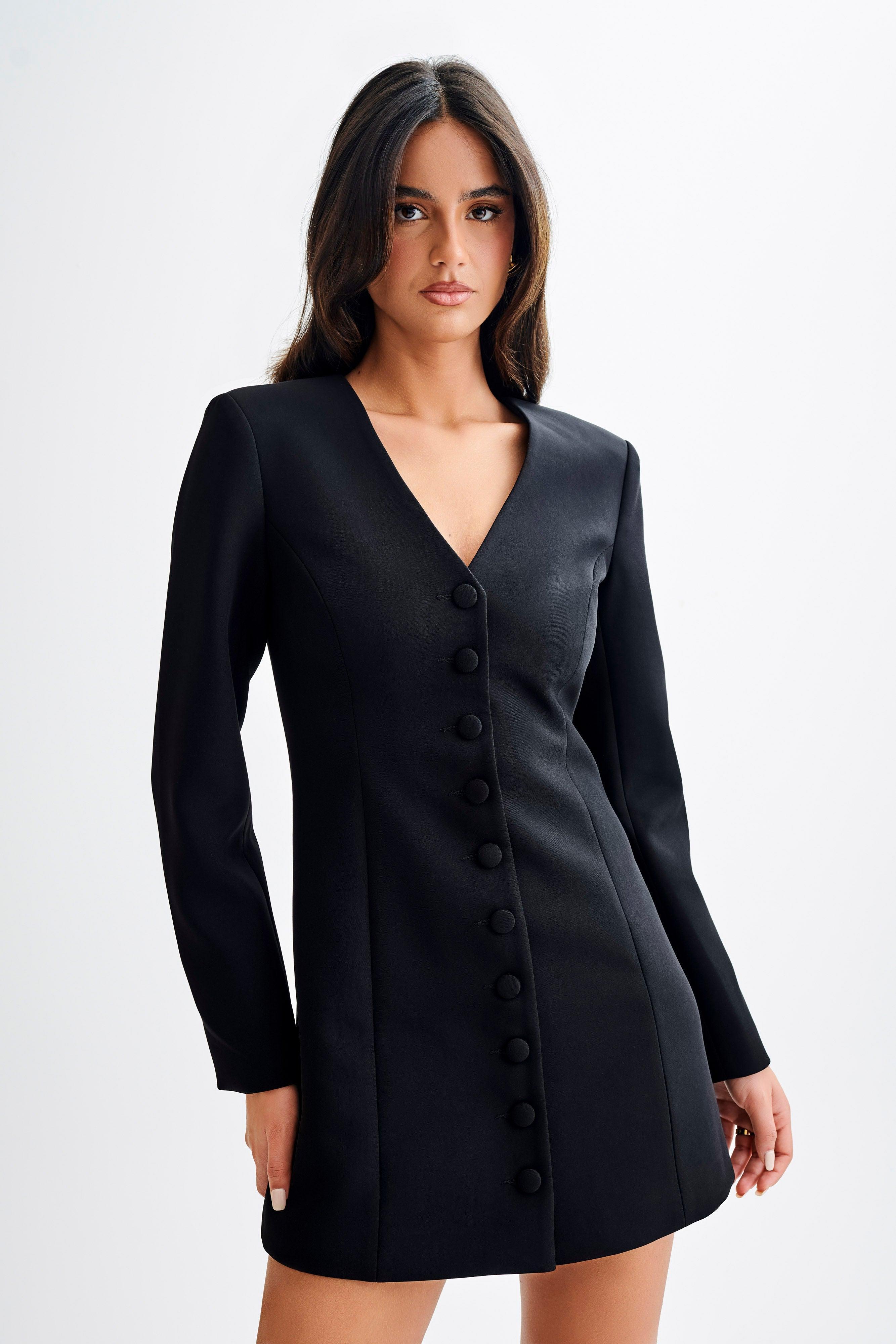 Hurley Long Sleeve Blazer Mini Dress - Black Product Image