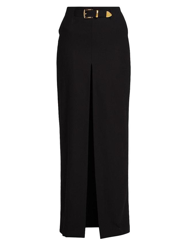 Womens Pierce Cotton Belted Maxi Skirt Product Image