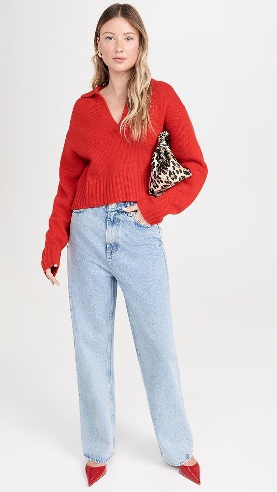 Apiece Apart Split Neck Henley Sweater | Shopbop Product Image