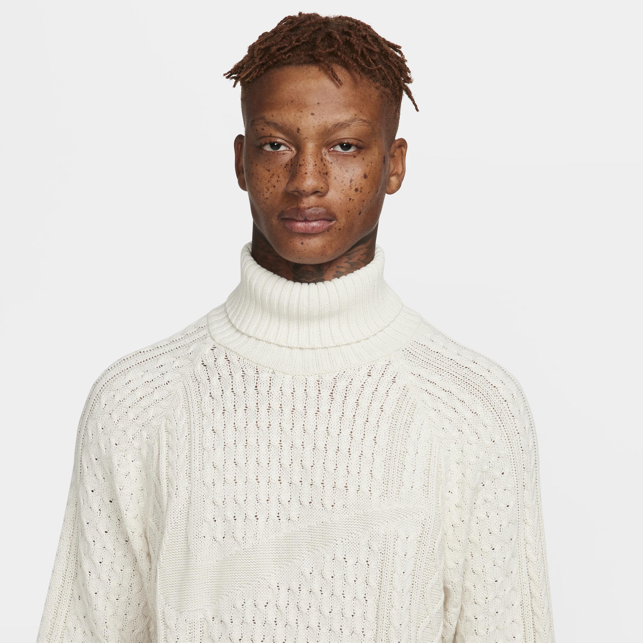 Nike Men's Life Cable Knit Turtleneck Sweater Product Image