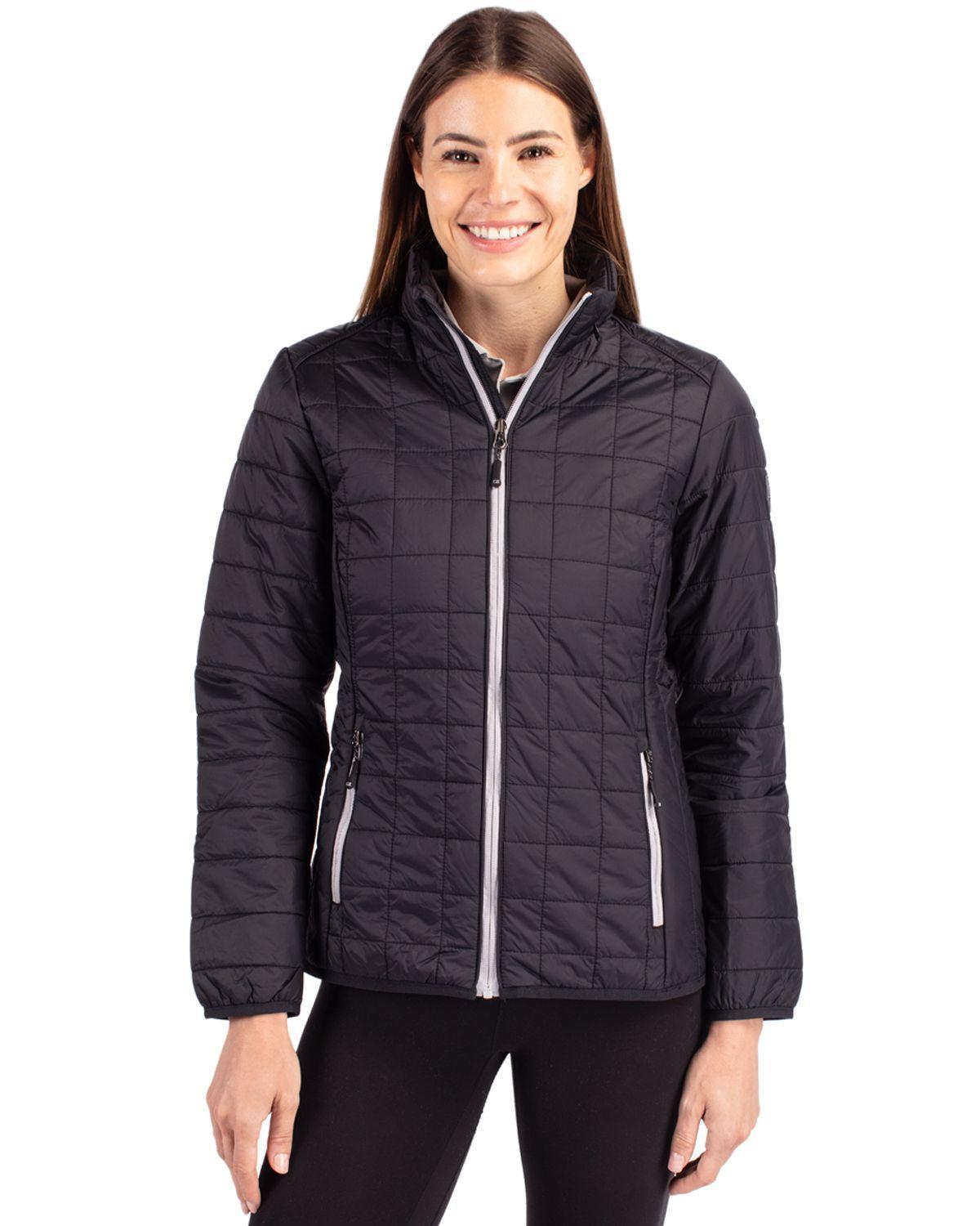 Cutter & Buck Womens Rainier PrimaLoft Eco Insulated Full Zip Puffer Jacket Product Image