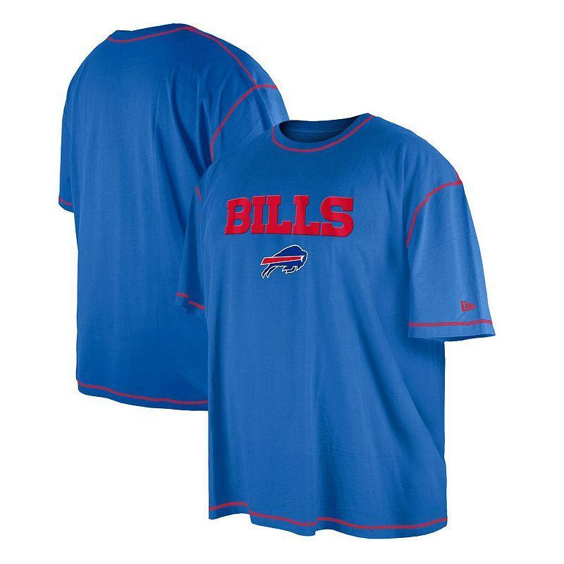 Mens New Era Royal Buffalo Bills Third Down Big & Tall Puff Print T-Shirt Product Image