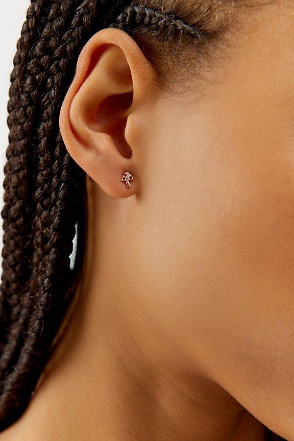 Urban Outfitters Delicate Rhinestone Mushroom Earring Womens at Urban Outfitters Product Image