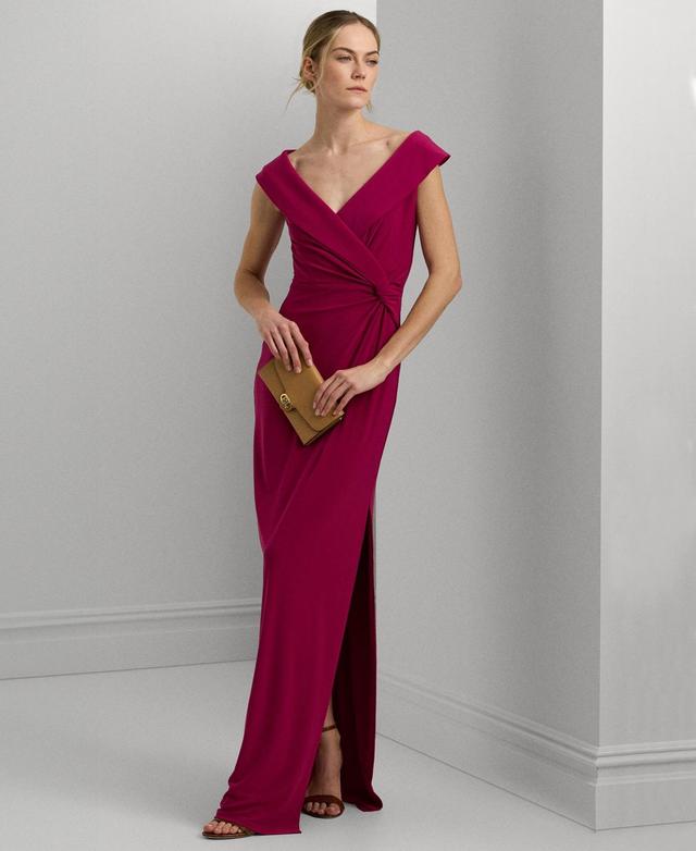 Women's Twisted Off-The-Shoulder Gown Product Image