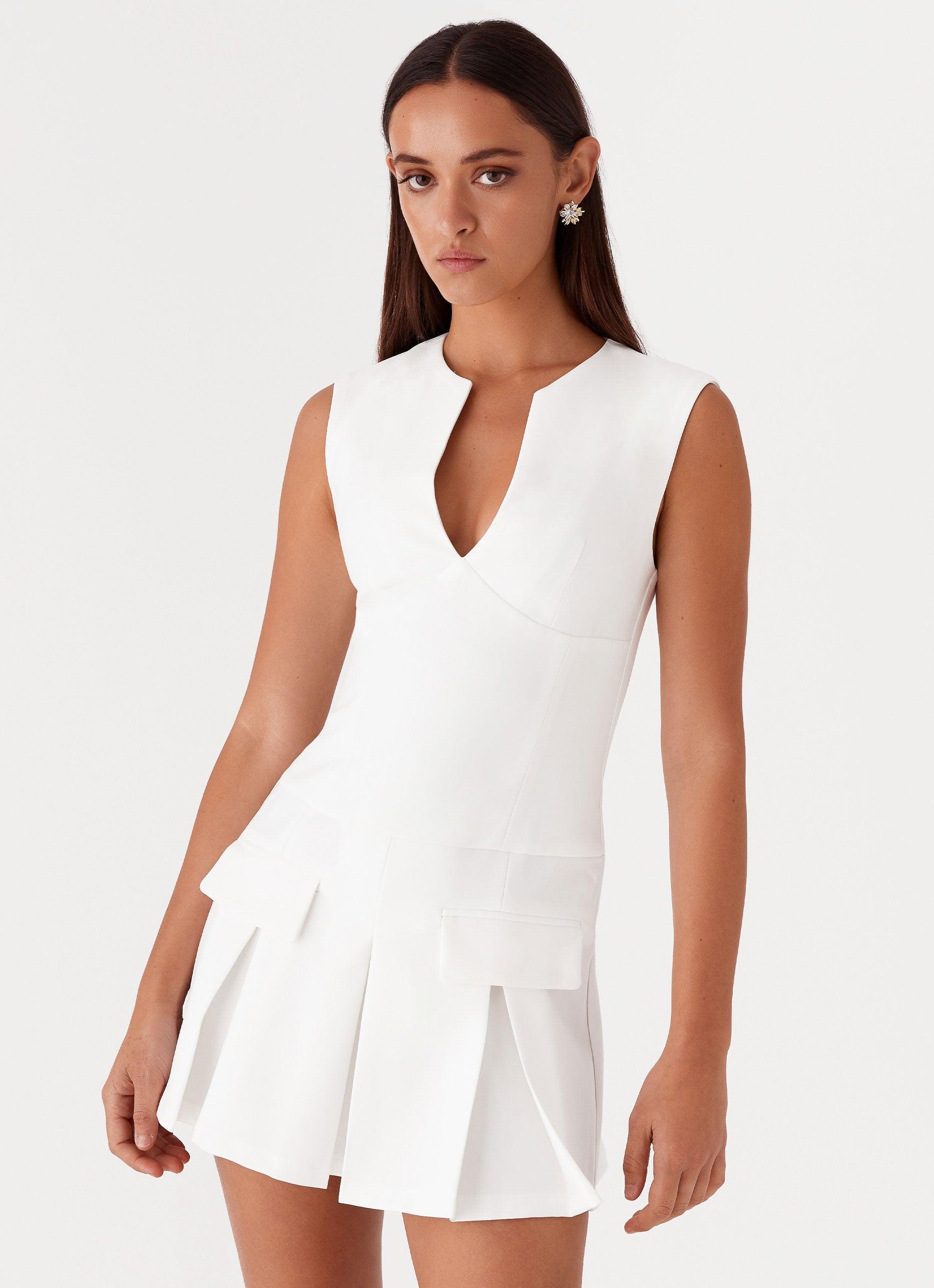 Cassia Mini Dress - White Product Image