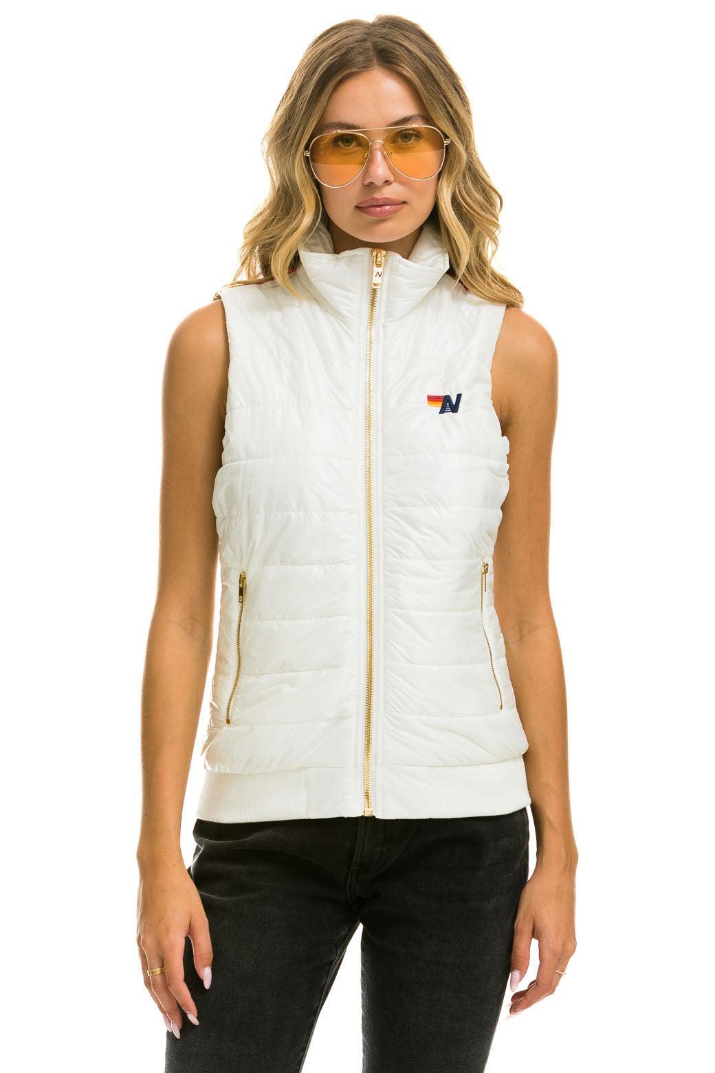 SUNBURST VEST - GLOSSY WHITE  Product Image