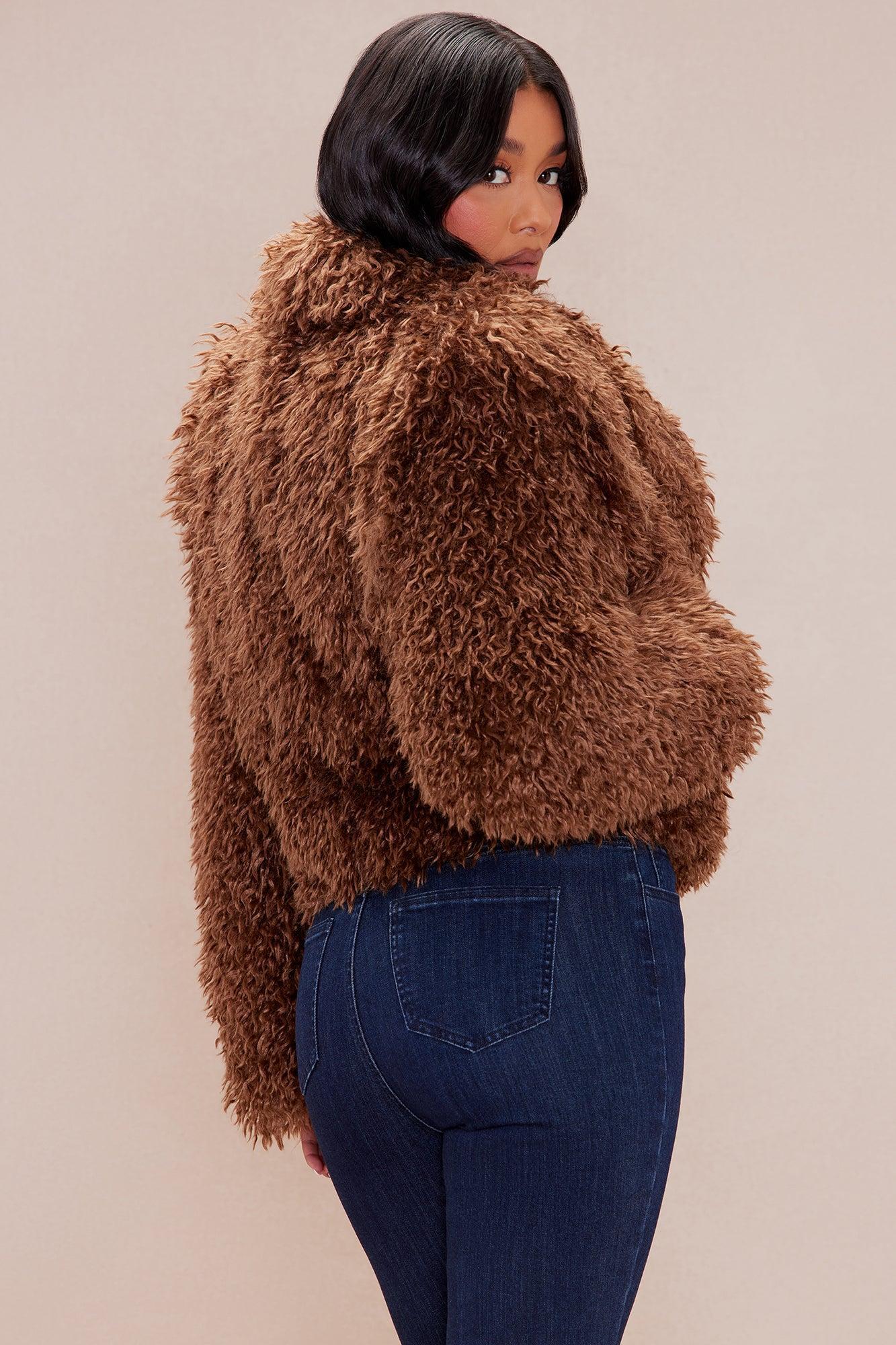 Tahoe Faux Fur Jacket - Brown Product Image