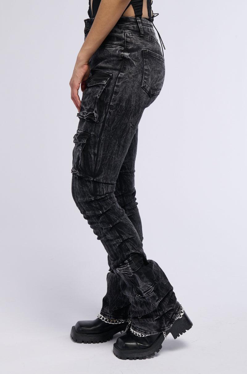 MATRIX HIGH RISE STACKED JEANS Product Image